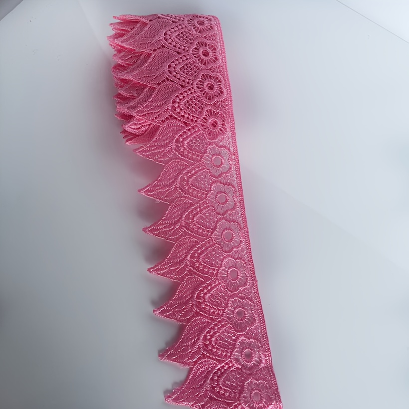 TEMU Tissu en dentelle , convient pour vêtements, jupes, bords brodés, bricolage, rideaux, canapés, accessoires de couture de jupe et accessoires