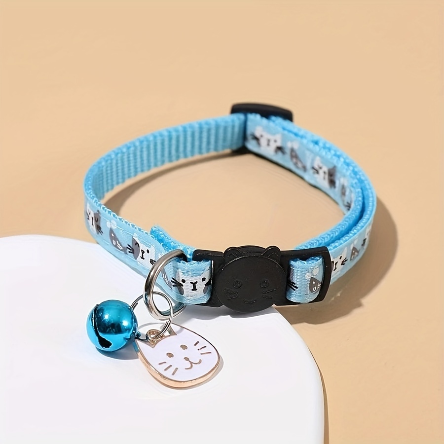 1 adjustable cat face pendant with anti choking safety clasp cat collar Product details 3