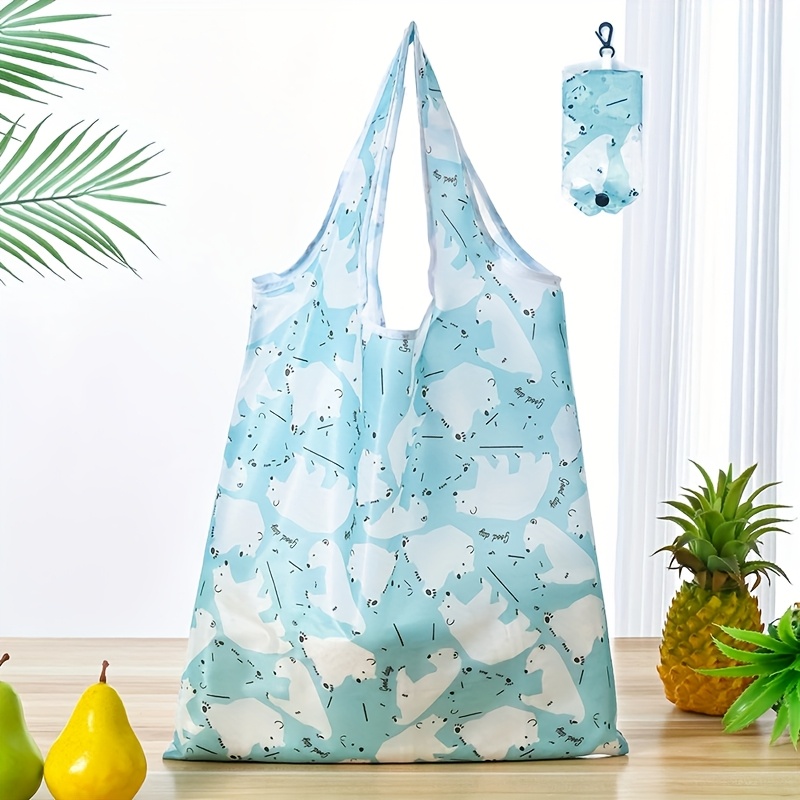 TEMU 1 Reusable Shopping Bag, In Multiple Colors, Foldable For Easy Carrying, Suitable For Shopping, Office, Travel, Parties, Organizing And Storage