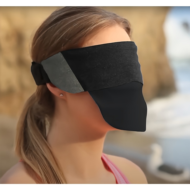 TEMU 1pc World's Mask With Veil, 2 Own Storage Cases On Mask, 100% Light Blocking, Eye For Gift/ Travel/ Sleeping/ Shifting/ Yoga, Best Sleeping Mask