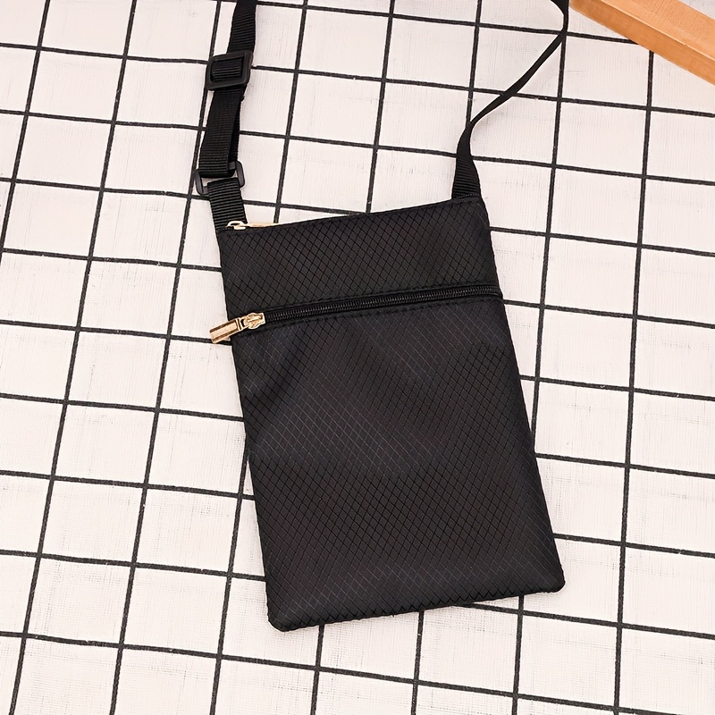 womens shoulder bag crossbody style small oxford cloth shoulder bag mini phone pouch small coin purse id bag for neck hanging casual passport bag for women easy and trendy fabric bag lightweight small backpack