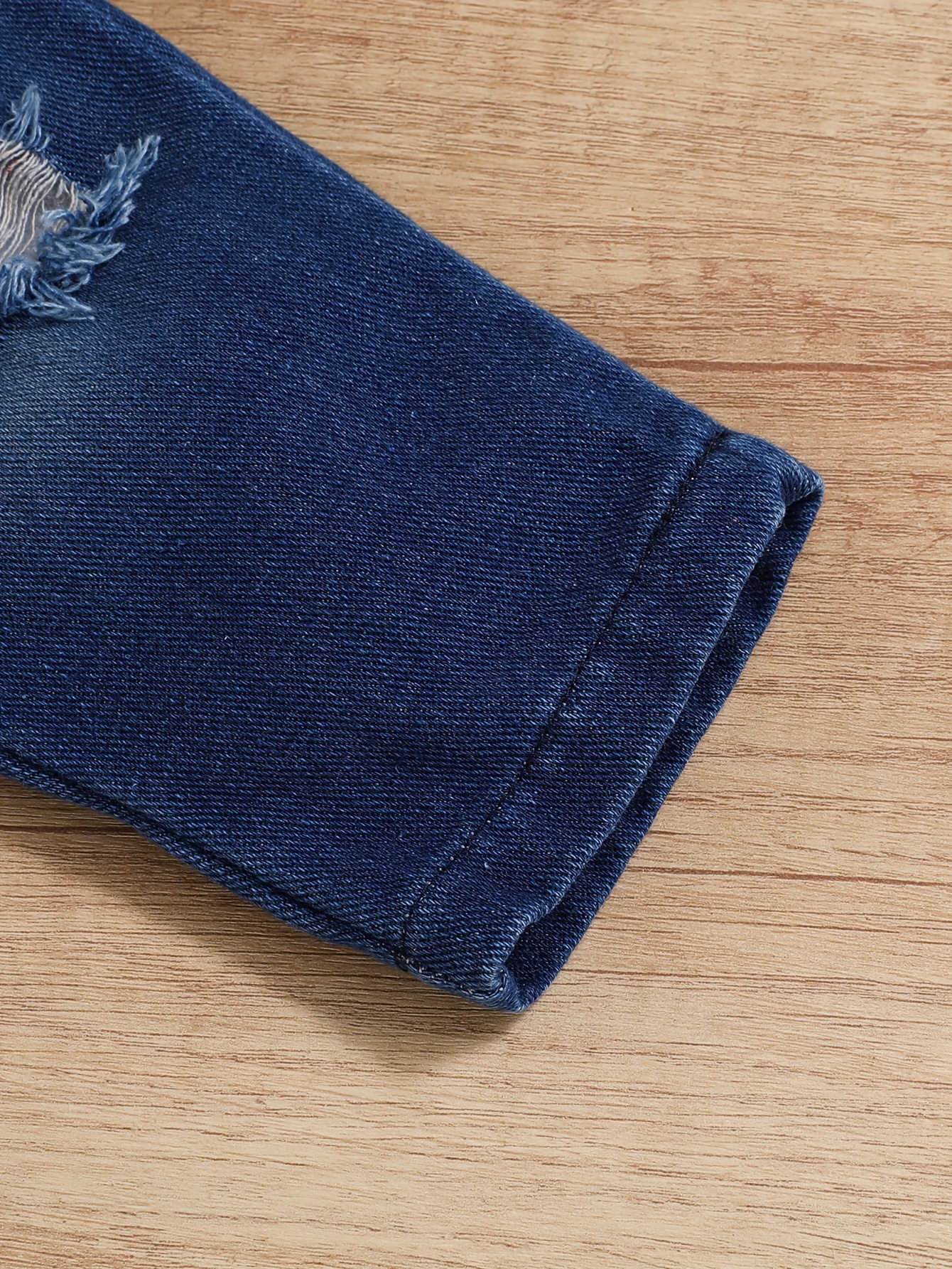 ensemble de pièces pour bébé garçon, haut à manches longues à rayures + pantalon en denim, pour lextérieur Détails du produit 6