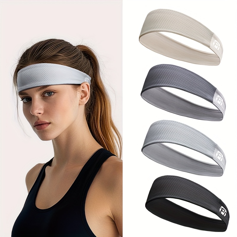 3pcs   ice   sports headbands breathable sweat absorbent elastic headbands for men women 3 colors light beige gray     casual use 0