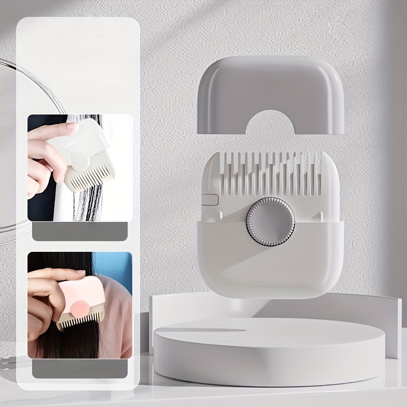 1個 両面ヘアカットコーム - 2-in-1 携帯用前髪トリマー＆ペットグ ツール、absプラスチック製多機能ヘアコーム 子供・ペット・家庭用、 ツール、スリーク デザイン、耐久性構造、細かい歯の配置 商品詳細 7