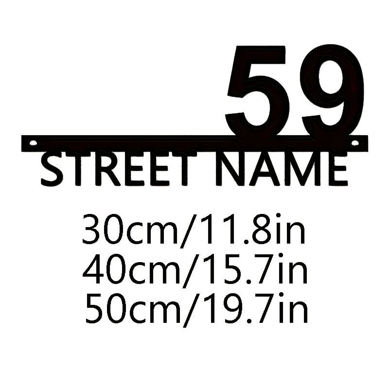 TEMU Placas de pared modernas personalizadas para puertas - Letreros de y dirección personalizados, adecuados para letreros grandes de electrónico