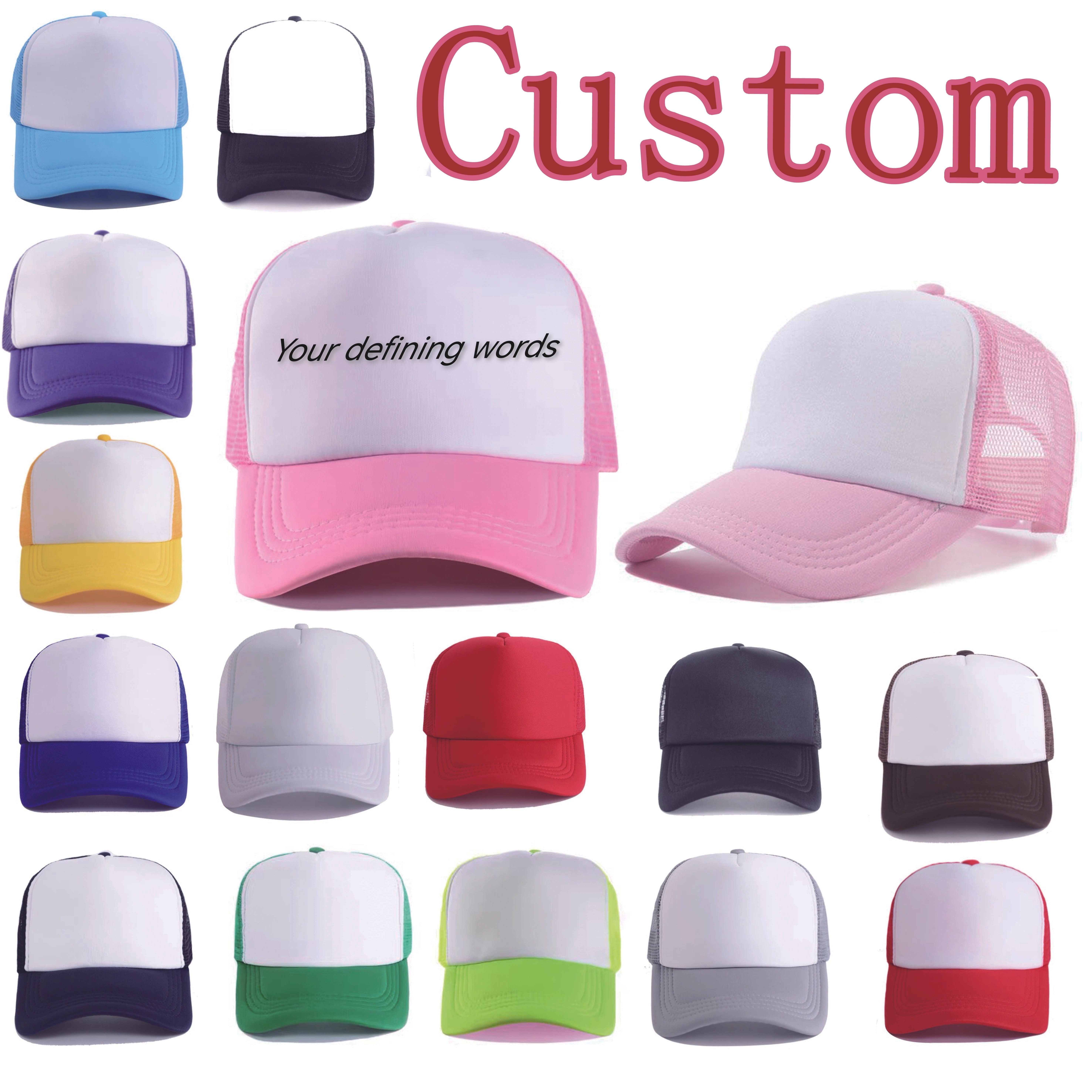 

Customized Logo Baseball Cap Personalized Stylish Versatile Dad Hat Outdoor Adjustable Sun Protection Sports Hats For Women Men
