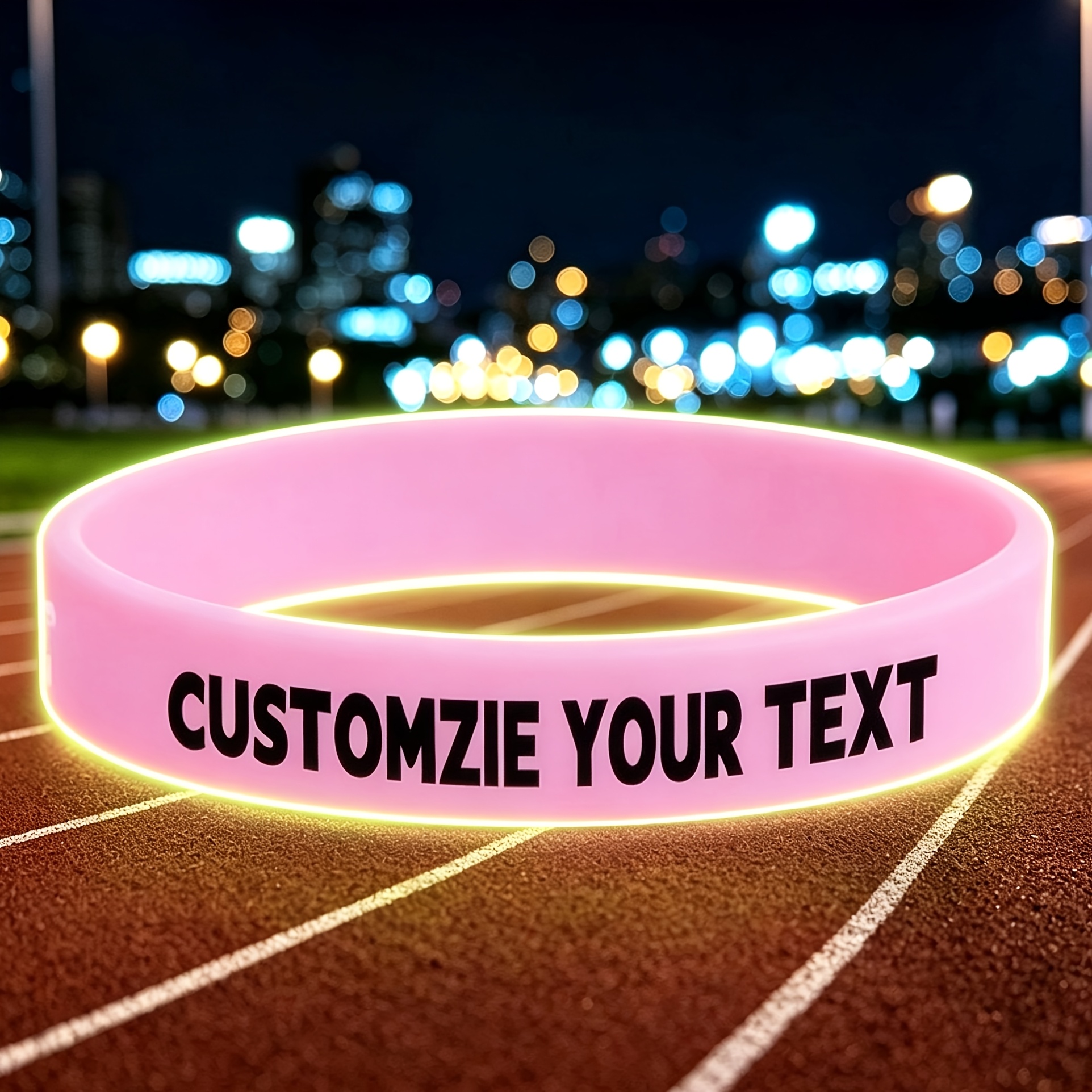 64pcs Custom Luminous Bracelets, Multifunctional for Various Occasions