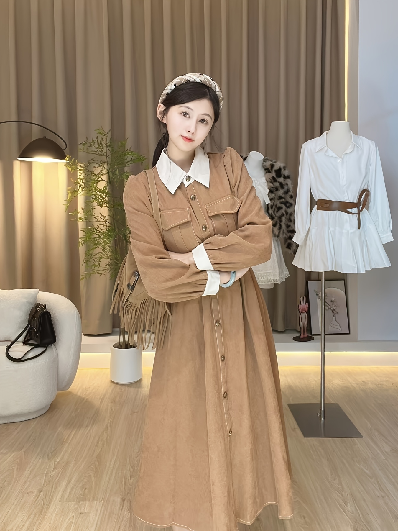 green emerald velvet dress Vintage Inspired Blue fit and flare wool dress 2430 – Xiaolizi