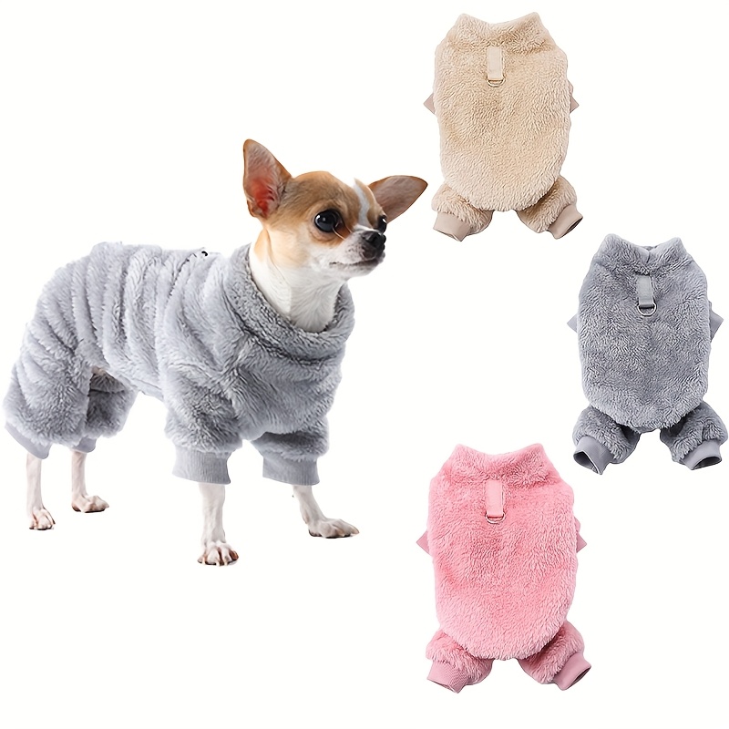 Hunde-Kapuzenpullover, Kariert – Warmes Fleece, Mit Kapuze & Leinenloch, Für Kleine Hunde (XXS-M)