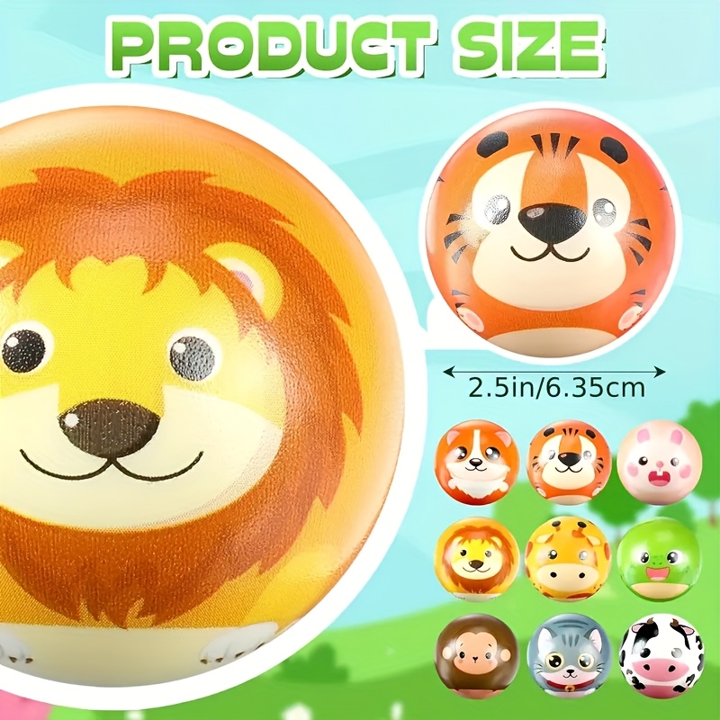 paquete 30 pelotas esponja animal dibujos animados Temu Colombia