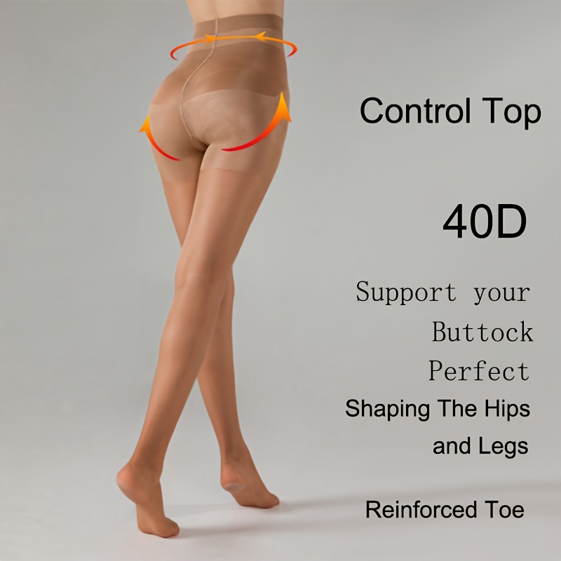 shaping pantyhose 40d microfiber tummy control seamless waist