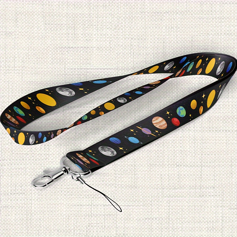 Image of 1pc Fashionable And Interesting Office, Study And Entertainment Mobile Phone, Work Card Removable Lanyard Badge, Key Bag Accessories Hanging Neck Ornament Long Gift