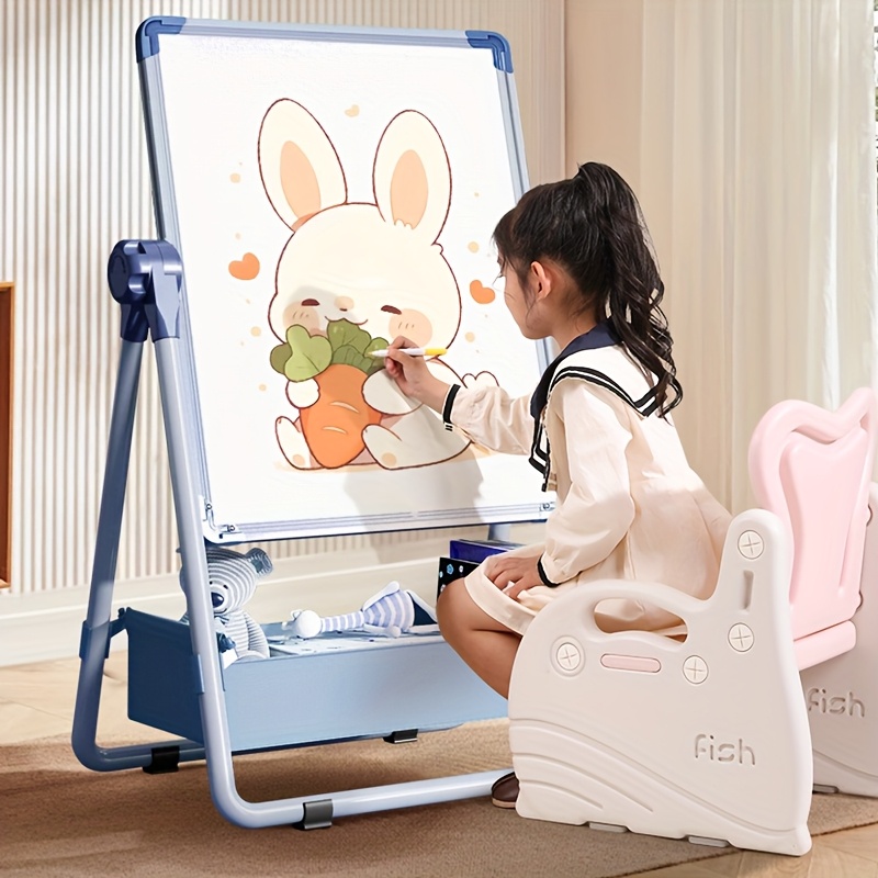   iron easel with whiteboard adjustable desktop drawing board erasable doodle writing board for home use ideal for   art and craft activities drawing set   design sturdy construction drawing easel