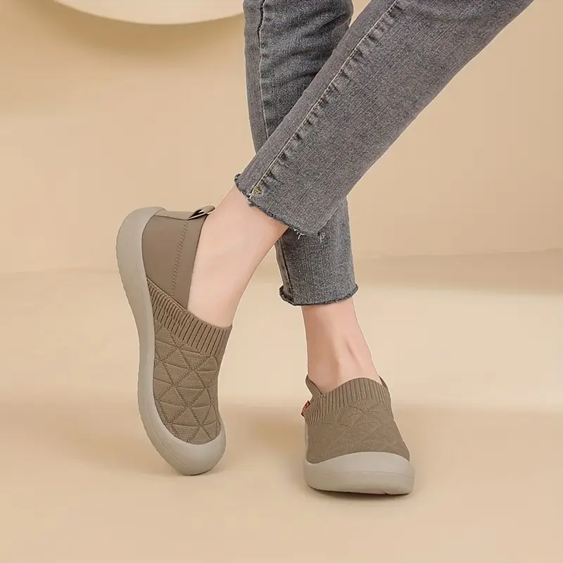Knit Slip-On Loafers