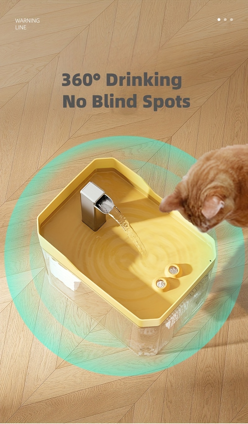 automatic dog water fountain cute keychain usb powered with   4 stage filtration system   water level window no suitable for   low maintenance pet water dispenser Product details 10