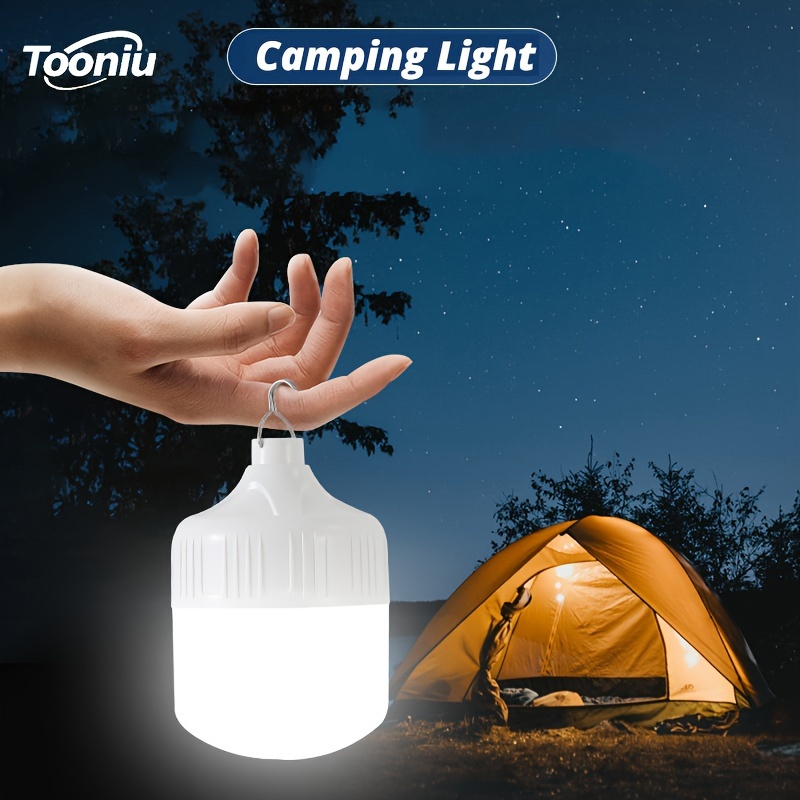 Portable Led Camping Lantern Usb Rechargeable Emergency Temu Canada