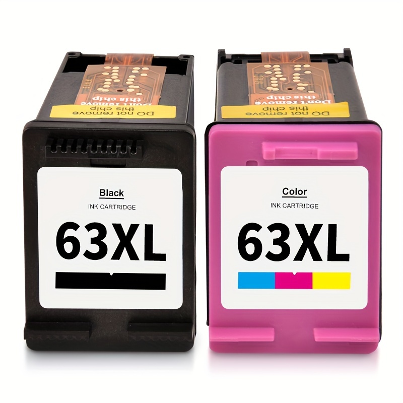

63xl 2 Pack Black/tri-color Ink Cartridge Replacement For Officejet 5255 5257 5258 5259 5200 5252 Printer