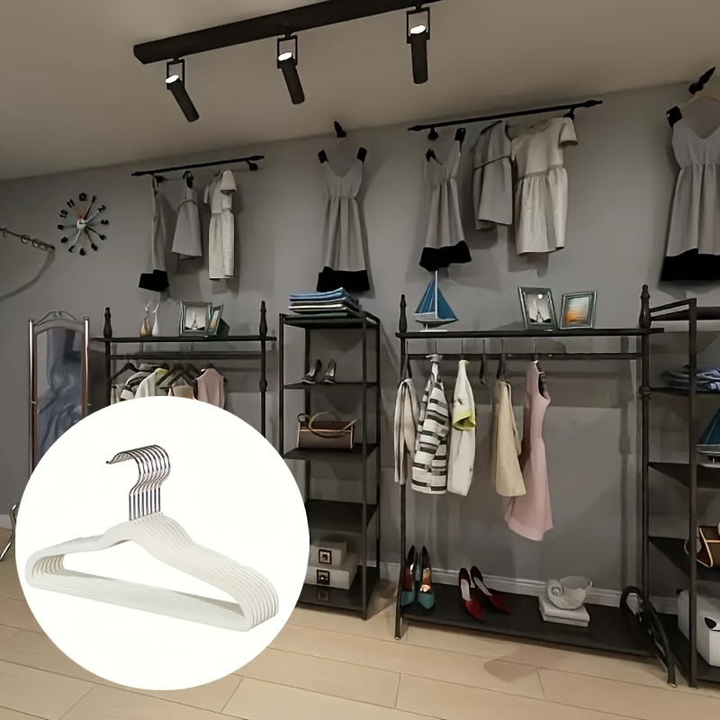 20 30 шт. пластиковых вешалок для детской одежды с вырезами, вешалка для одежды для малышей, экономия места, органайзер для хранения одежды для шкафов, пальто и рубашек, домашний органайзер для хранения, для спальни, шкафа, гардероба, дома, общежития, детали 7