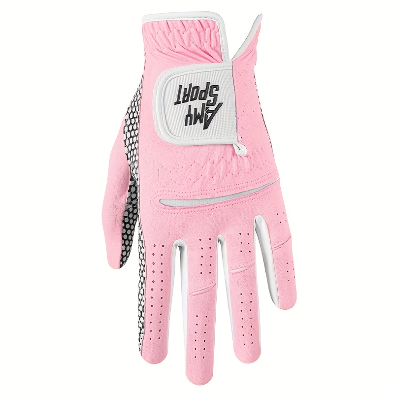 E-shop Golfhandschuhe für Damen, Links- oder Rechtshänder, wetterfestes 1er Set in Pink und Lila, geeignet für kleine bis mittlere bis große Größen XL