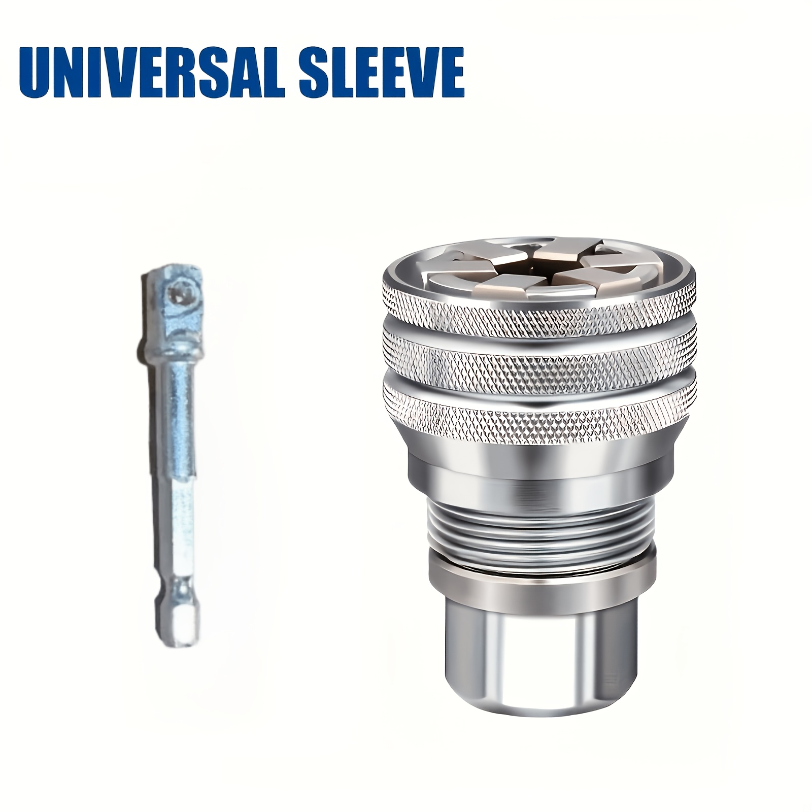 TEMU 2pcs Ratchet Socket Wrench Set, 3/8-inch To 3/4-inch Adjustable Ratchet Wrench, Adaptive Ratchet Conversion Head, Suitable For Home, Automotive