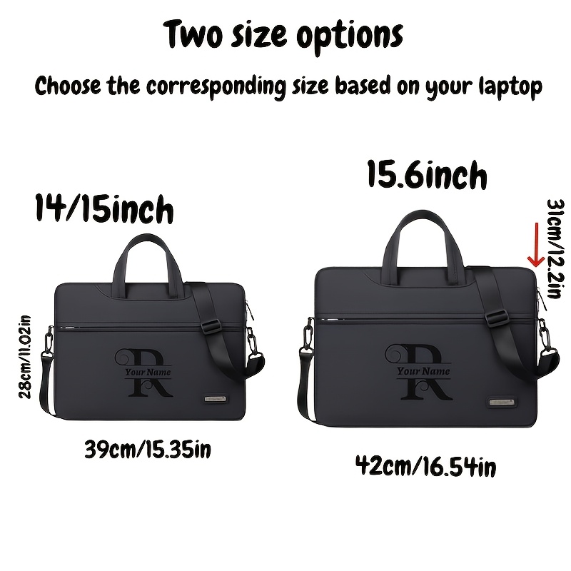 Large-Capacity Customizable Laptop Bag in Gray