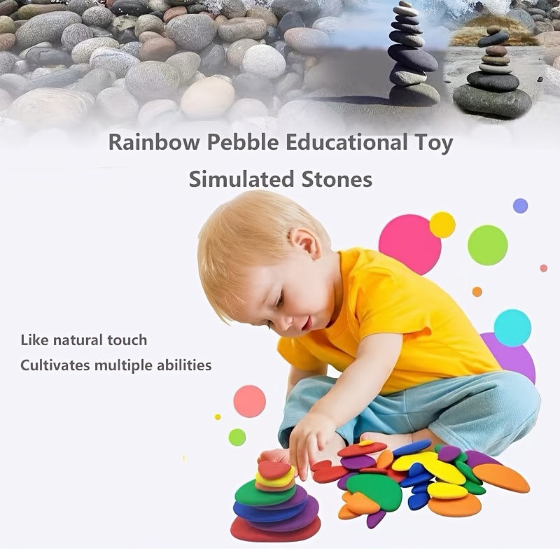 36pcs Rainbow Stacking Stones Educational Toy Set