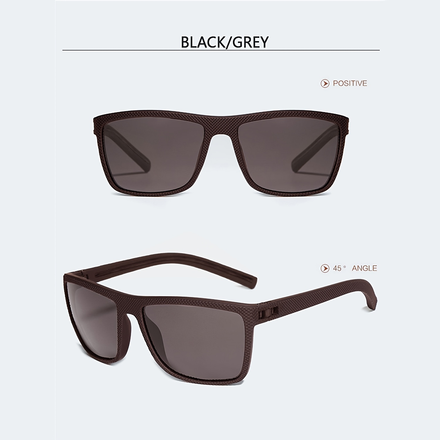 Polarized Sunglasses with UV Protection, Rectangular Frame, 3-Pack KALIYADI Sunglasses Men Polarized Sun glasses for Mens  main image 4