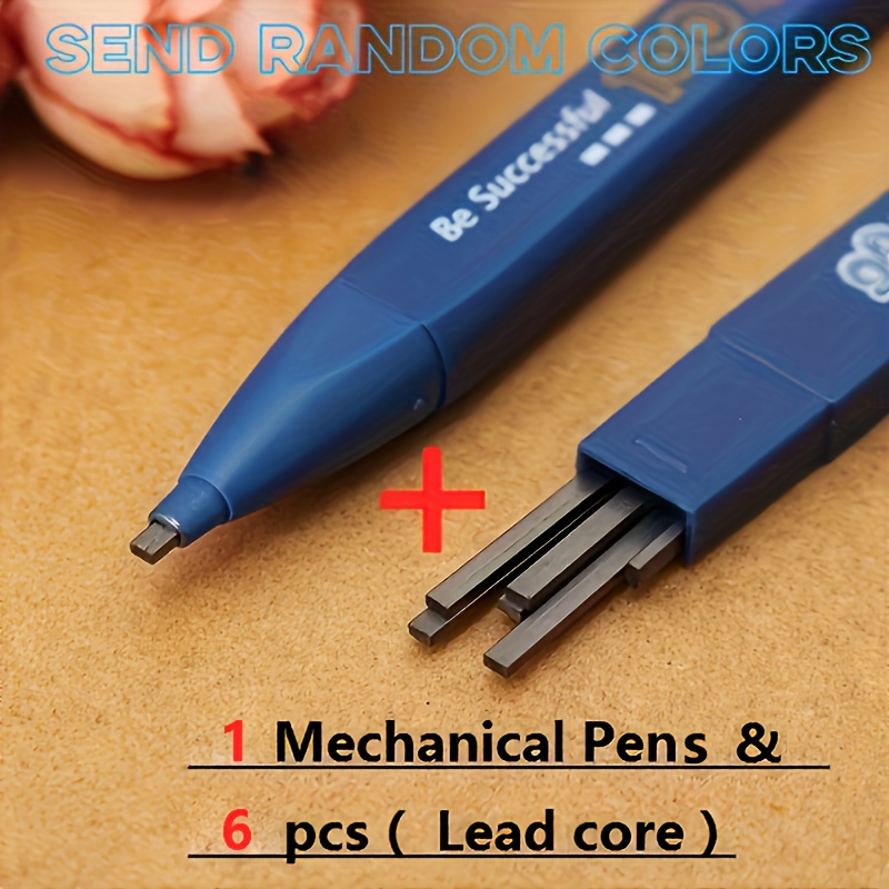 

A Pencil Set With 1 Pencil And 6 Pencil Leads, Featuring A 2b Black Automatic Pencil With For Sharpening.