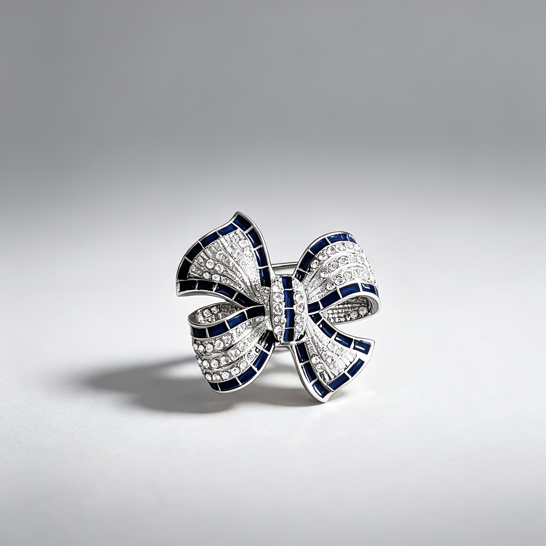 TEMU 1 Fashionable Bow Brooch, Elegant Lapel Pin, Suitable For Banquet And Party Outfits