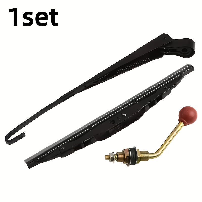 TEMU 1 Set Canopy Rain Cover Additions, Manual Wiper, Canopy Hand-crank Windshield Wiper, Manual Windshield Wiper Set, Suitable For Motorcycles, Golf
