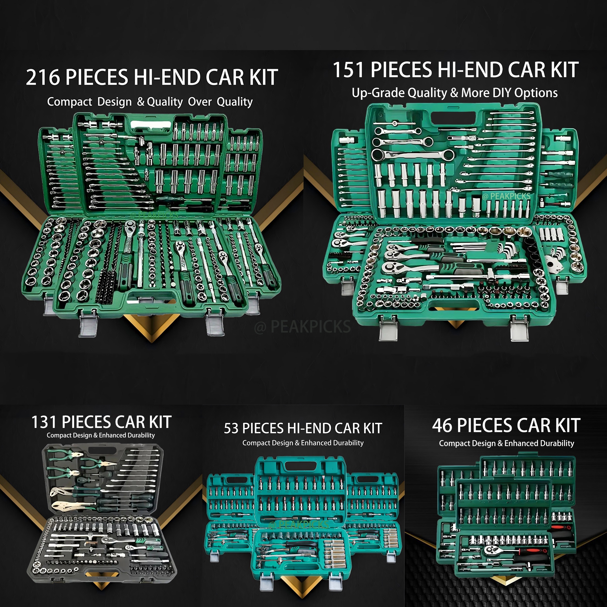 

-end 216/151/131/53 Tool Set, 1/4 "3/8" 1/2 " And , Set, S2 And , Auto And Auto Accessories, Tool Set