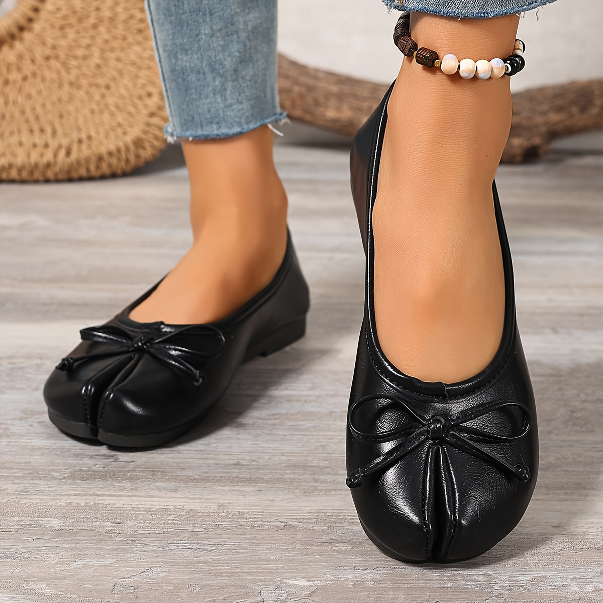 TEMU Chaussures plates séparées pour les pieds, confortables et décontractées pour femmes, mode femme