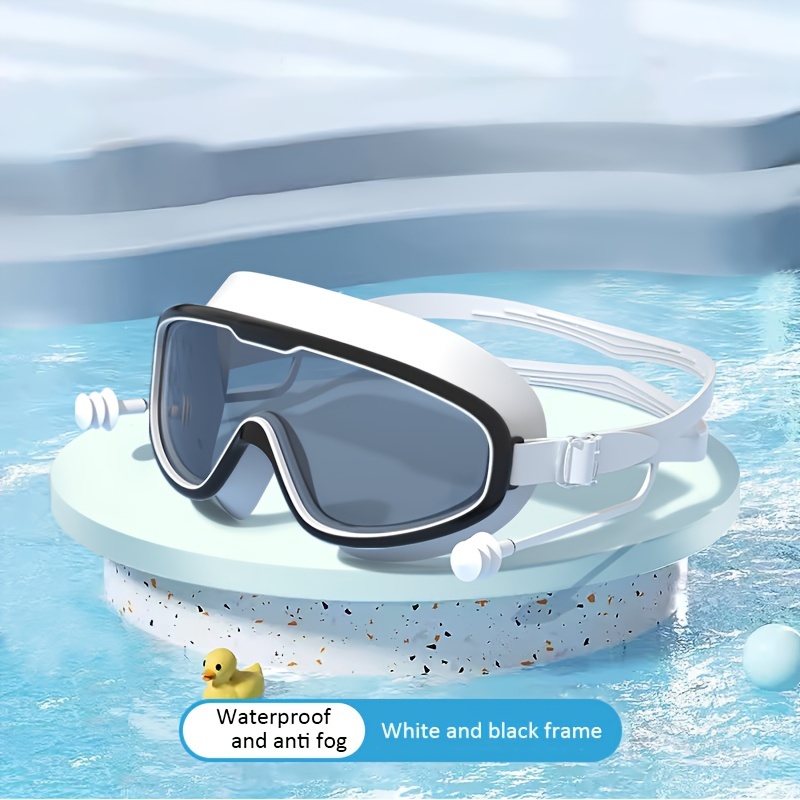 unisex large frame swimming goggles waterproof anti fog swimming goggles details 0