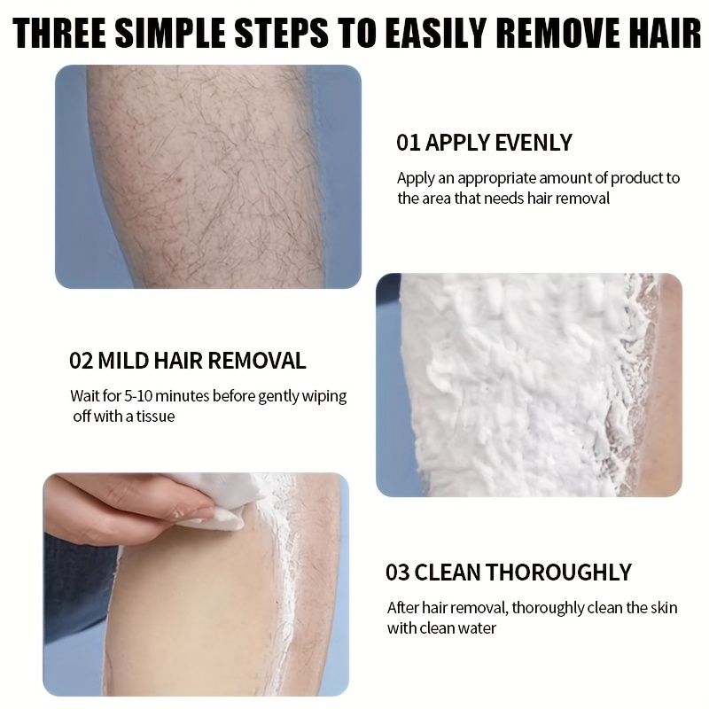 користете еднаш за 3 месеци, 60g крем за силно отстранување на влакна за мажи, инстантно отстранување на влакна, не иритира кожата, мазна и без остатоци полутрајно отстранување на влакна, за лице, усни, пазуви, нозе, раце и интимна област, унисекс Детали за производот 6