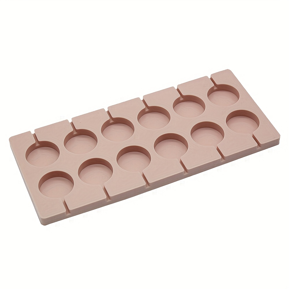 A Round Lollipop Silicone Mold With A Diameter Of 3.5 Cm For Making Chocolate Candy And