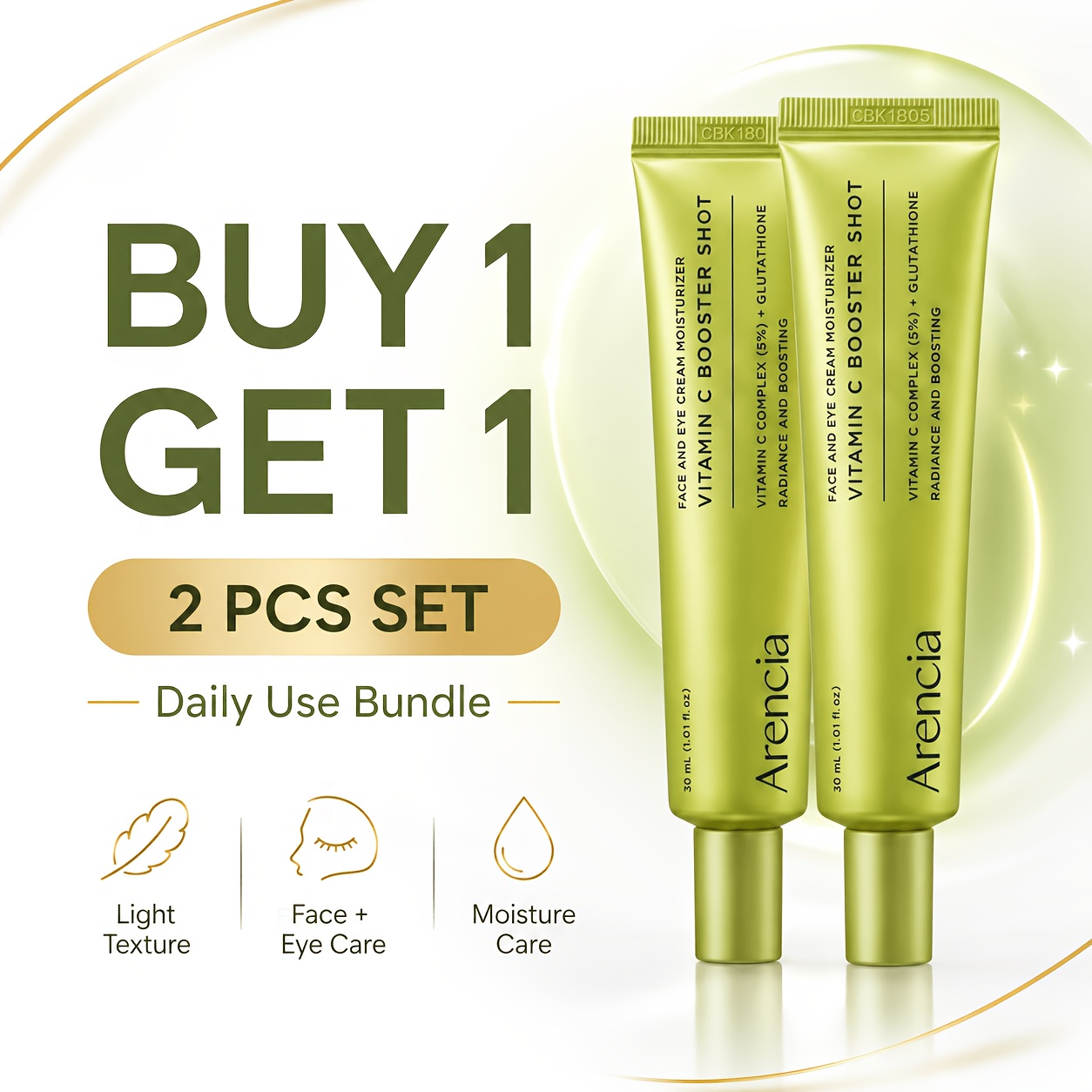 glutathione containing cream 2pcs vitamin c moisturizing cream a facial eye cream