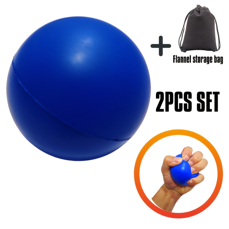 E-shop 2er-Set (Griffball + Aufbewahrungstasche) – -/Mittelstärke, langlebiges PU-Silikonmaterial, Fingergriffball, Fünf-Finger-Grifftrainer,