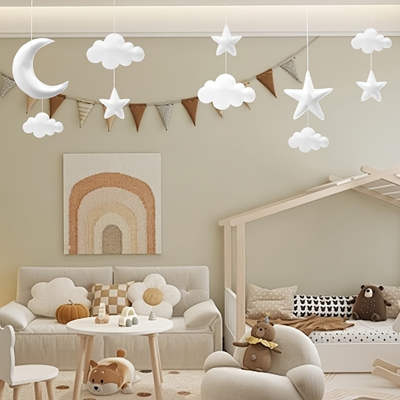 10pcs 3D Hanging Cloud Set for Ceiling Decor