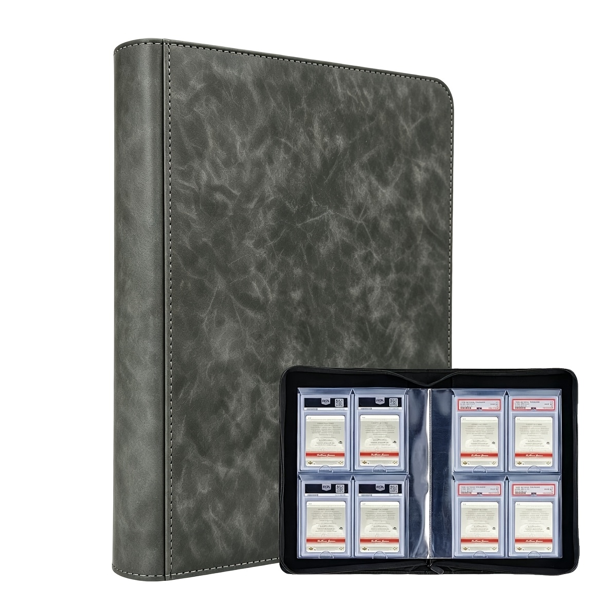 Image of 40-pocket Graded Card Binder, For Psa Slab Holder Album, Graded Card Storage Binder, -pocket For Psa Card Binder Album With Sleeves
