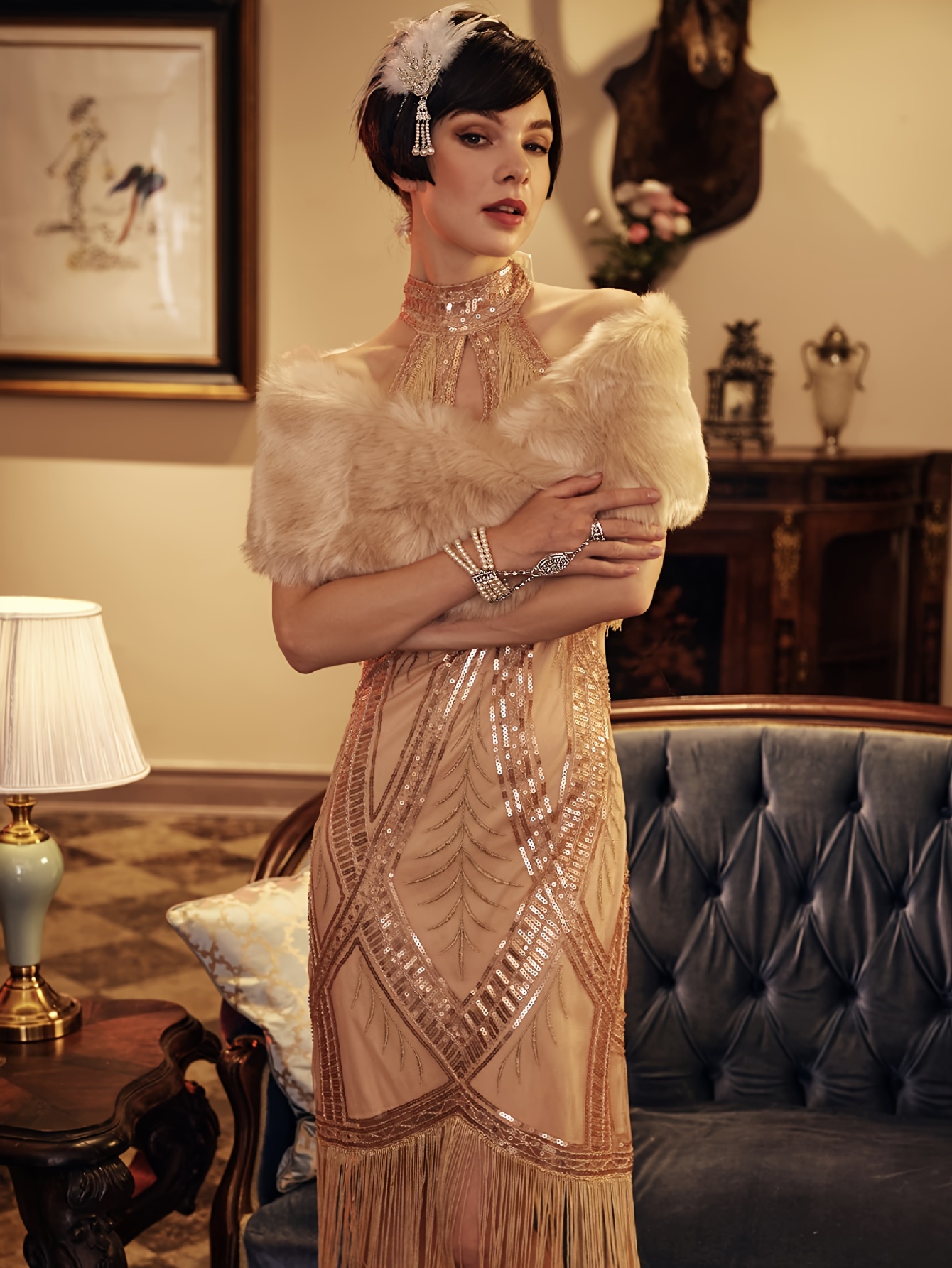 Vintage art deco dress hotsell