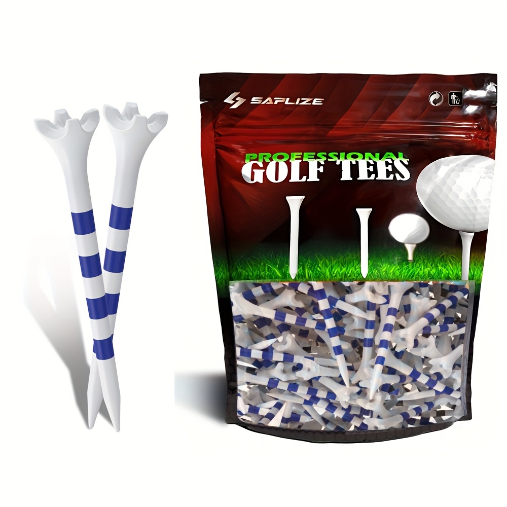 E-shop Verbesserte 4- Golf Tees, Design-Schaftstärke für perfektes Stärke- und Flexibilitäts-Gleichgewicht, (Blau 50 Stück, 3-1/4"), Entwickelt, um