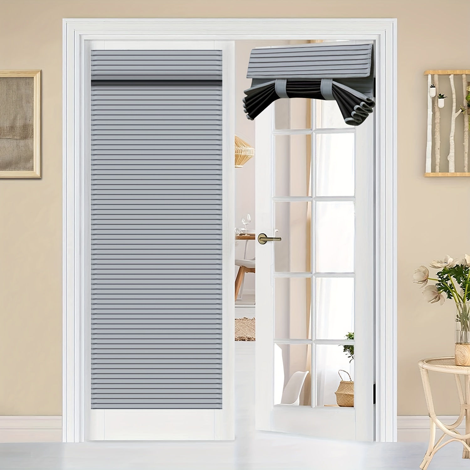 Tenda oscurante per porta, tenda per finestra laterale, tenda per porta, finestra, pannello laterale per porta sul retro, tenda per la privacy, tenda per finestra con portafinestra - Italia