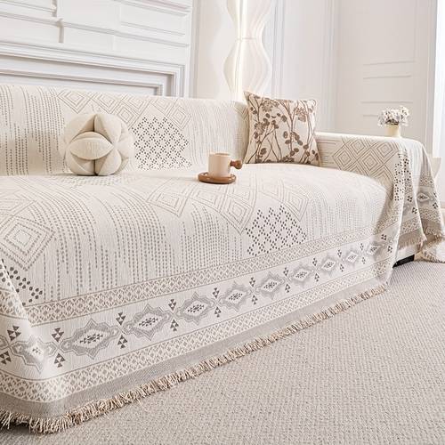 1pc bohemian sofa cover towel pet friendly sofa cover universal sofa cover for furniture protector for bedroom living room home decoration sofa cover blanket towel