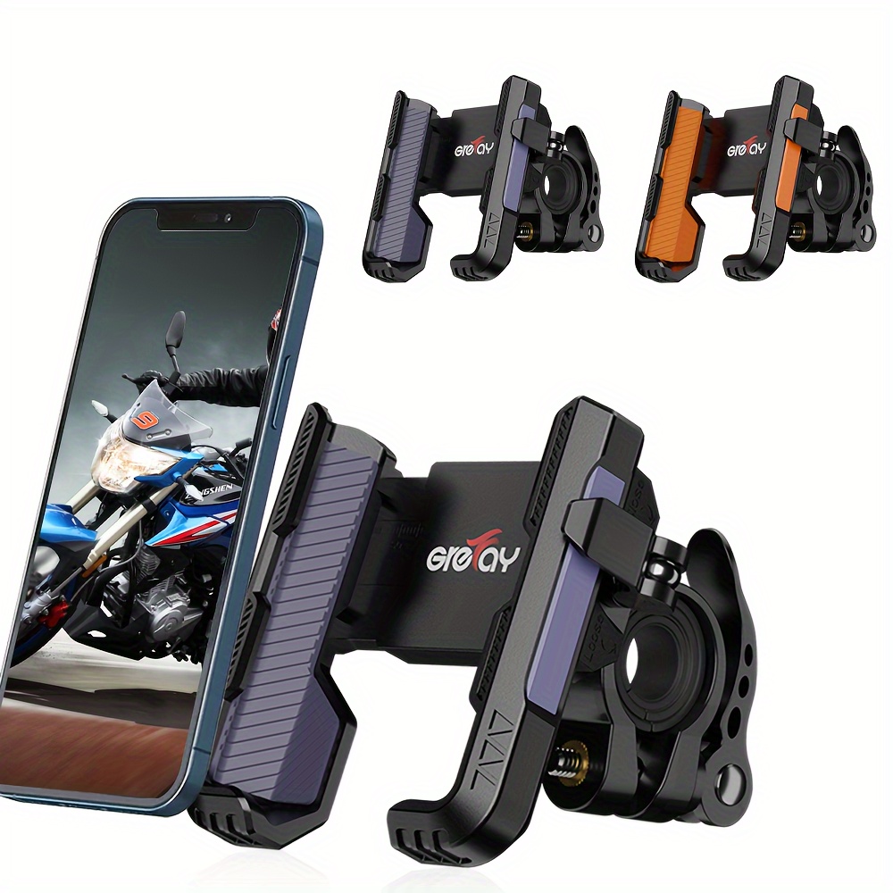 

1pc, Motorcycle Phone Holder, Bicycle Phone Holder - Rotatable And Adjustable, Safe And Stable, Universal For Most Car Handles