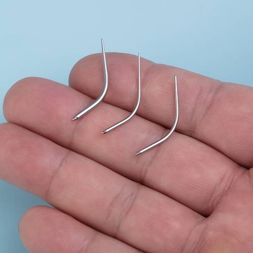 1pc stainless steel nose septum ear cartilage body piercing tools kit pull pin threaded tools