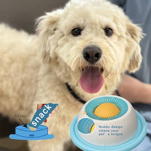 1pc pet licking mat wet food snack yogurt licker slow feeder energy consumption oral cleaning suitable for cats and dogs