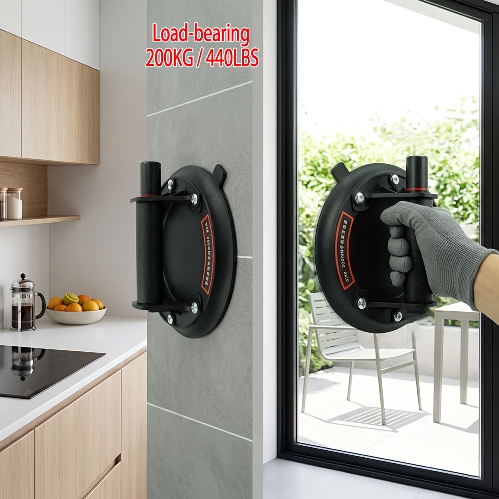 2026 Vacuum Suction Cup 200Kg Loading Capacity Heavy Duty Vacuum Spreader for Tile Adsorption Granite And Glass Handling 20.32 cm Cup