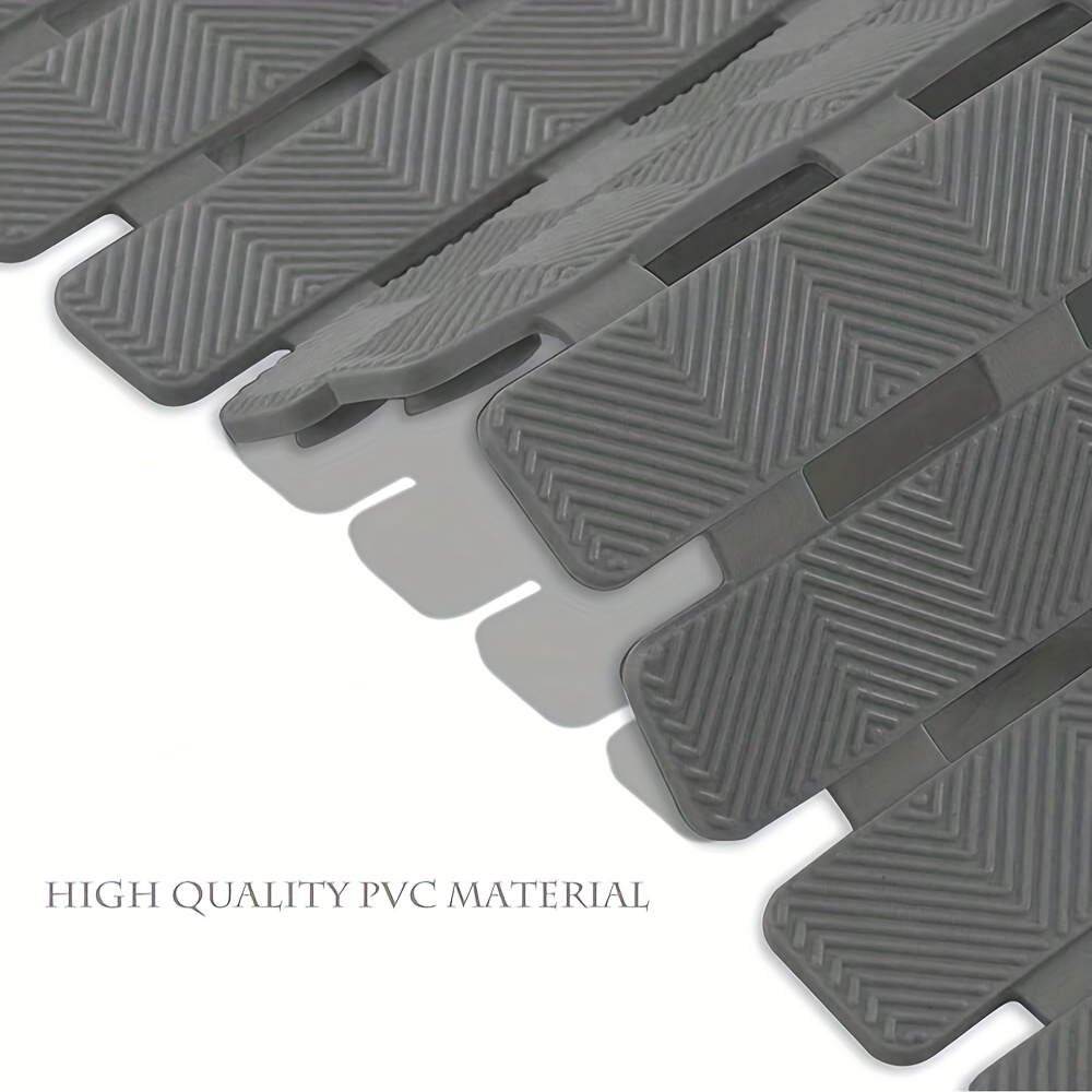 non slip pvc bathroom mat 16x39 inches quick dry waterproof easy drainage durable   floor mat for home shower bathroom kitchen and entryway bathroom floor mat rectangular floor mat pvc construction bathroom mat Product details 6