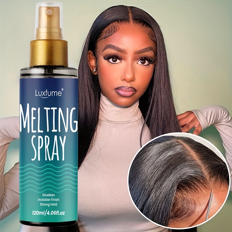 Luxfume Melting Spray | Strong Hold & Invisible Finish for Ponytail & Updos, Ideal for Normal Hair Types