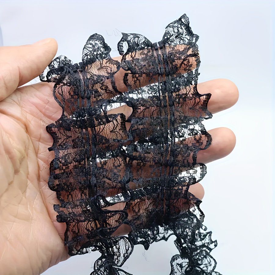 TEMU 2 Yard, 4 cm breite mehrfarbige -Spitzenborte, geeignet für DIY-Handarbeit, Kopfbedeckungen, Rocksaumverzierungen andere Accessoires